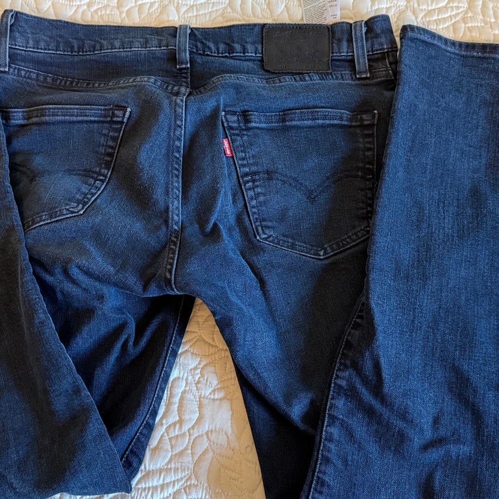 Levis Mens 511 Jeans 34/34 Dark Blue.